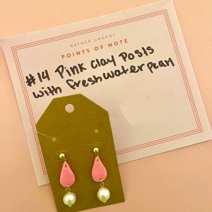 Handmade freshwater pearl earrings